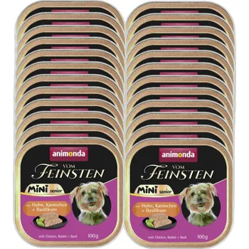 Krmivo pro psa ANIMONDA Vom Feinsten mini senior kuře/králík 24x100g