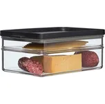 Mepal Modula Box na párky 3 ks Box s víkem Vhodný pro skladování masných výrobků Černý 1650 ml