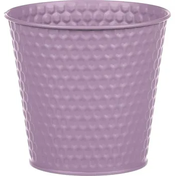 Obal na květináč Elegantní světle fialový kovový obal na květiny, průměr 16 cm Barva: Fialová
