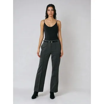 Dámské oblečení Sinsay - Kalhoty s prošitými puky - šedá - 858GZ-90M - 858GZ-90M-M