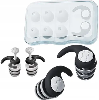 Špunt do uší Chrániče sluchu Magros , špunty do uší, černé, zvukotěsný Krabička MAGROS černý