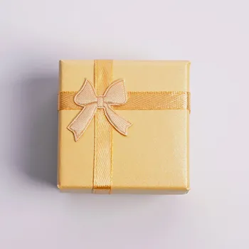 Dárková krabička Dárková krabička papírová žlutá KR0001