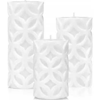 Svíčka Tradiční parafínová svíčka bez vůně Drobo 3 ks