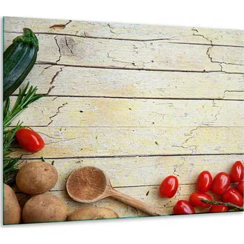 Obraz SKLENĚNÁ OCHRANNÁ DESKA NA SPORÁK 60x52 RAJČATA