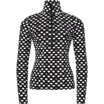 Dámská mikina Dámská mikina Goldbergh CUORI - černá/bílá L