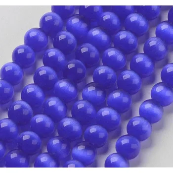 Dětské navlékací korálky Kočičí oči 7,7 mm (návlek 46 - 48 korálků)