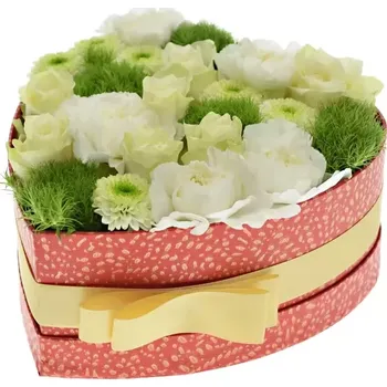 Dárková krabička Krabička květin JADYN červená 19x9cm