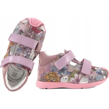 Chlapecké sandály Ren But dětské sandály z přírodní kůže, vícebarevné, velikost 22