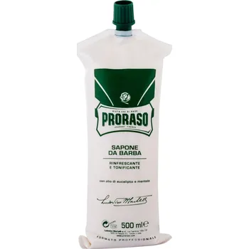 PRORASO Green Shaving Cream krém na holení s mentolem a eukalyptem 500 ml pro muže
