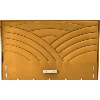 Ložnice Manželská postel Halmar MODULO W3 postel 160 - čelo hořčicová tap. Monolith 48 (1p=1szt)