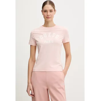 Pánská móda Tričko Guess ANITA V6RI15.J1314 růžová 30X, vel. XS