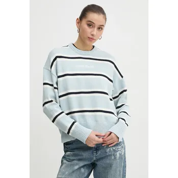 Dámský svetr Bavlněný svetr Guess Jeans W4BR09.Z3HM1 modrá 50X, vel. M