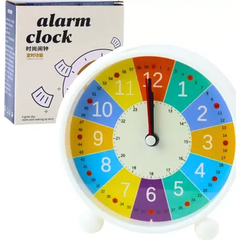 Budík Barevný dětský budík bez tiku
