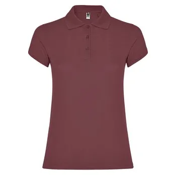 Dámské tričko Dámská polokošile Star, bobulová červená, Velikost XL