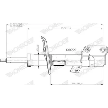 Tlumič pérování MONROE G8659