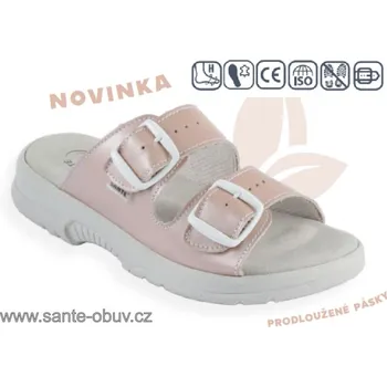 Dámská zdravotní obuv SANTÉ N/517/34P/P56/BP RŮŽOVÁ zdravotní pracovní pantofel, růžová - 42