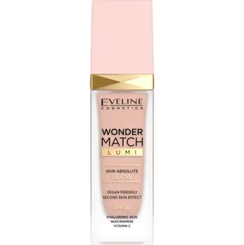 Eveline Cosmetics Wonder Match Lumi hydratační make-up s vyhlazujícím účinkem SPF 20 odstín 10 Vanilla Warm 30 ml