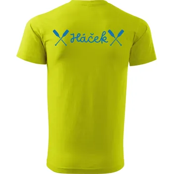 Pánské oblečení DOBRÝ TRIKO Pánské tričko s potiskem Háček Velikost: 2XL, Barva: Limetková