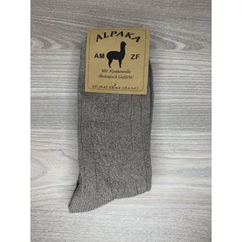 Pánské ponožky V. Bernátek - Ovčí věci LAMA ALPAKA celoroční vlněné ponožky Barva: hnědá 7, Velikost: 26-28 (39-42)