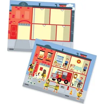 samolepka Melissa & Doug samolepky opakovaně použitelné s podložkou Město