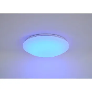 Cari - LED stropní svítidlo bílý s dálkovým ovládáním. 1x16W LED 1280Lm 4000K + RGB 3W 646201-01