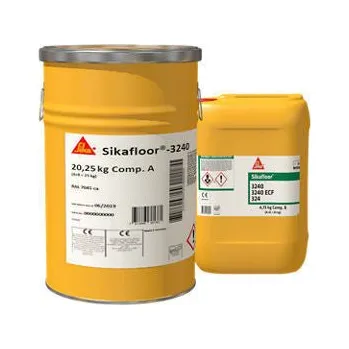 Stavebniny Sika Sikafloor®-3240 · 25kg · Elastická PUR podlaha bez VOC · RAL 7030ca (kamenná šedá)