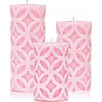 Svíčka Tradiční parafínová svíčka bez vůně Drobo 3 ks