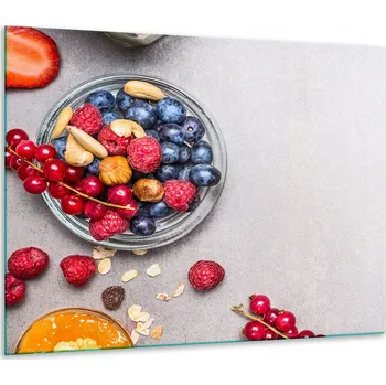 Obraz SKLENĚNÁ OCHRANNÁ DESKA NA SPORÁK 60x52 OVOCE