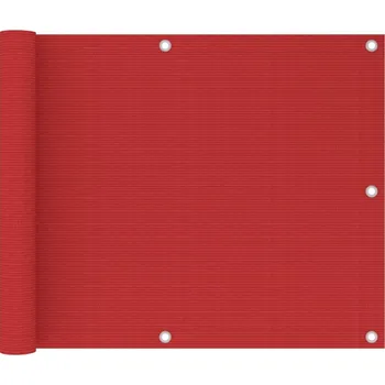 Markýza Balkónová zástěna červená 75 x 500 cm HDPE - 8720286095690