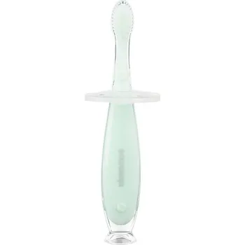 dětská jídelní sada KikkaBoo Silikonový kartáček s přísavkou Softy Mint