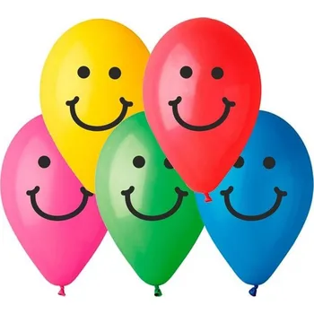Party dekorace Smart Balloons Balonky nafukovací potisk Smile 26cm 10ks