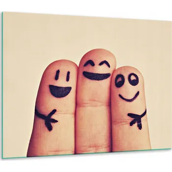 Obraz SKLENĚNÁ OCHRANNÁ DESKA NA SPORÁK 60x52 ÚSMĚV