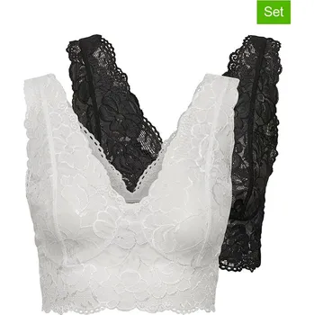 Podprsenka Sportovní podprsenka Cream Schwarz/ Weiß 8400109 XXL