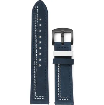 Ostatní příslušenství k chytrým hodinkám eses Kožený řemínek - Modrý s bílým vzorem, 20 mm