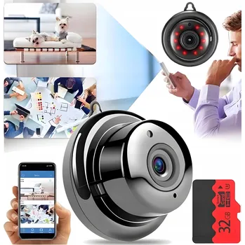 IP kamera MINI ŠPIÓNÍ KAMERA S NOČNÍM VIDĚNÍM SKRYTÁ WIFI SMART DETEKCE POHYBU FHD
