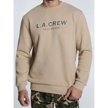 Pánská mikina Sinsay - Mikina s kulatým výstřihem - béžová - 470HL-08X - 470HL-08X-3XL