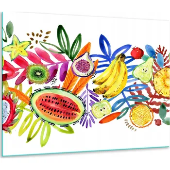 Obraz SKLENĚNÁ OCHRANNÁ DESKA NA SPORÁK 60x52 OVOCE