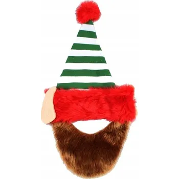 Pokrývka hlavy ELFÍ ČEPICE S HNĚDÝMI VOUSY, SKŘÍTEK HAJNÝ