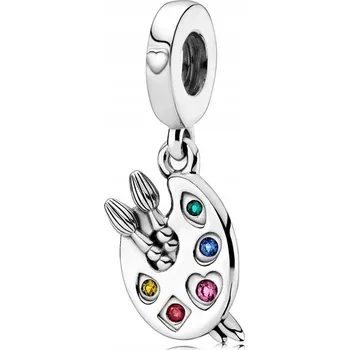 Přívěsek Přívěsek STŘÍBRO 925 Korálek Charms Malířská paleta se štětci