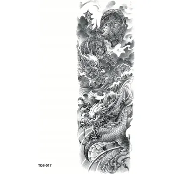 Odstranitelné tetování Dočasné tetování TATTOO 3D SUPER KVALITA RUKÁV 45x20 drak
