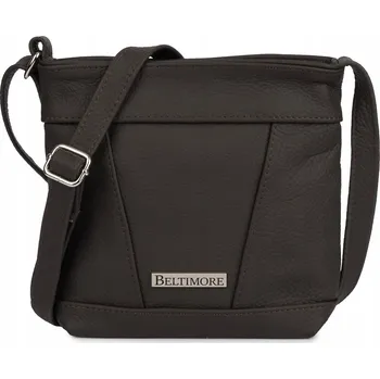 Kabelka Beltimore kabelka, typ kufřík, pravá kůže, hnědá