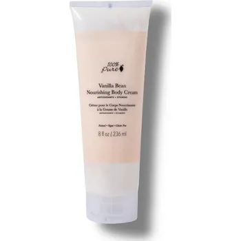 Tělový krém 100% Pure Výživný tělový krém Vanilkový lusk 236 ml
