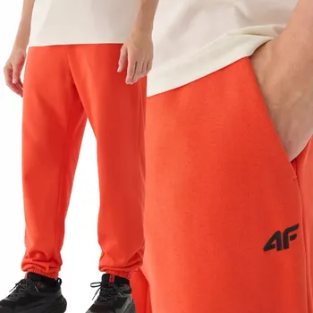 4F Pánské tepláky joggery - červené XXL