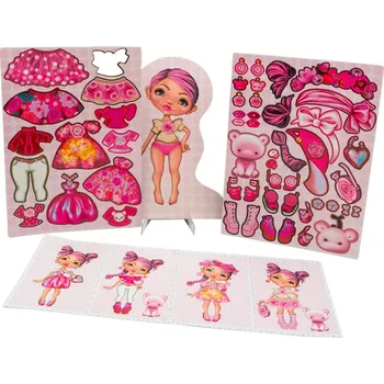 Puzzle Canenco Panenky oblékací magnetické I am Pink