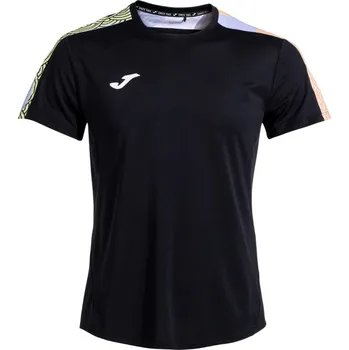 Pánské tričko Joma Challenge Short Sleeve T-shirt Black/Black Oblečení pánské: XXL