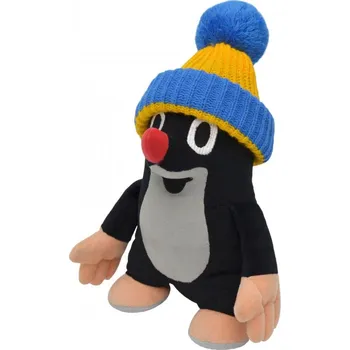 plyšák Krtek s čepicí 24 cm modrý kulich