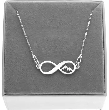 Náhrdelník Stříbrný náhrdelník celebritka nekonečno hory s horami 925