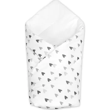 Zavinovačka Zavinovačka pro miminko - SRDÍČKA šedá na bílém - BabyNellys