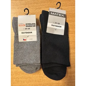 Dámské ponožky Matex 406 Outdoorové ponožky Barva: Černá, Velikost: 46 - 48