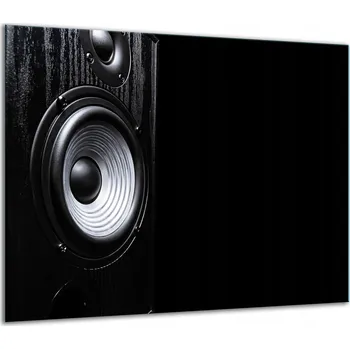 Obraz SKLENĚNÁ OCHRANNÁ DESKA NA SPORÁK 60x52 ČERNÁ